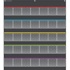 Black Polka Dots Storage Pocket Chart