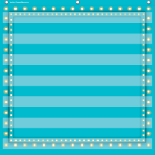 Light Blue Marquee 7 Pocket Chart