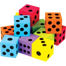 Colorful Large Dice 12-Pack Colorful Large Dice 12-Pack