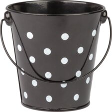 Black Polka Dots Bucket