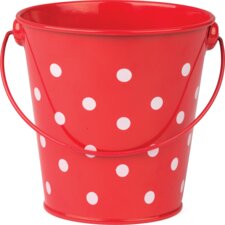 Red Polka Dots Bucket Red Polka Dots Bucket
