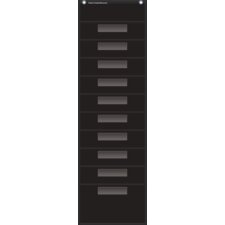 Black 10 Pocket File Storage Pocket Chart Black 10 Pocket File Storage Pocket Chart
