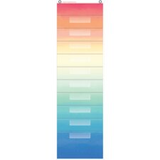 Watercolor 10 Pocket File Storage Pocket Chart Watercolor 10 Pocket File Storage Pocket Chart