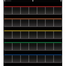 Black Storage Pocket Chart