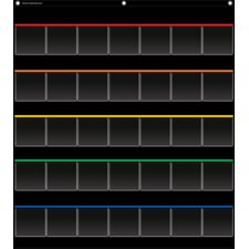 Black Storage Pocket Chart Black Storage Pocket Chart