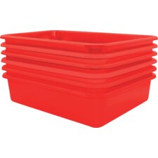 Red Large Plastic Letter Tray 6 Pack Red Large Plastic Letter Tray 6 Pack