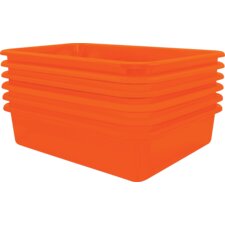 Orange Large Plastic Letter Tray  Pack