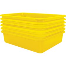 Yellow Large Plastic Letter Tray 6 Pack Yellow Large Plastic Letter Tray 6 Pack
