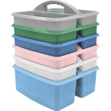 Soft Colors Plastic Storage Caddies Set of 6