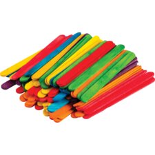 STEM Basics: Multicolor Craft Sticks - 250 Count