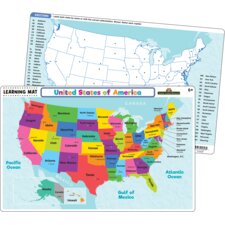 United States of America Map Learning Mat