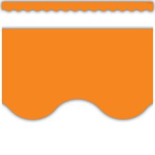 Orange Scalloped Border Trim