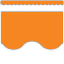 Orange Scalloped Border Trim Orange Scalloped Border Trim
