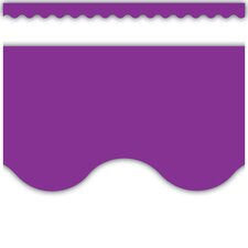 Purple Scalloped Border Trim