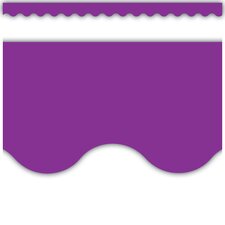 Purple Scalloped Border Trim Purple Scalloped Border Trim
