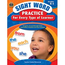 Sight Word Practice for Every Type of Learner Grade K-1