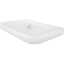 Large Clear Plastic Storage Bin Lids 6-Pack