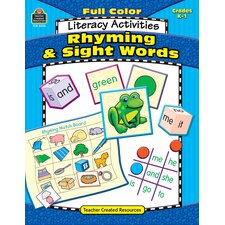 Full-Color Literacy Activities: Rhyming & Sight Words