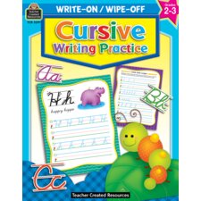 Write-On/Wipe-Off Book: Cursive Writing Practice