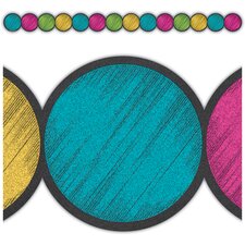 Chalkboard Brights Circles Die-Cut Border Trim Chalkboard Brights Circles Die-Cut Border Trim