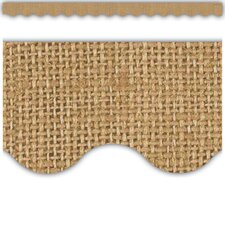 Burlap Scalloped Border Trim Burlap Scalloped Border Trim