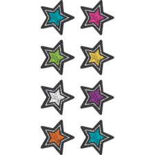 Chalkboard Brights Stars Mini Stickers