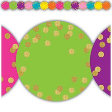 Confetti Circles Die-Cut Border Trim