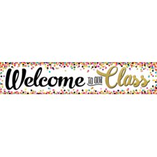 Confetti Welcome to Our Class Banner