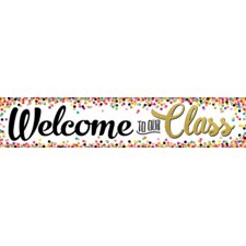 Confetti Welcome to Our Class Banner Confetti Welcome to Our Class Banner