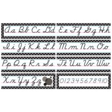 Black Polka Dots Cursive Mini Bulletin Board Black Polka Dots Cursive Mini Bulletin Board