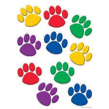 Colorful Paw Prints Accents Colorful Paw Prints Accents