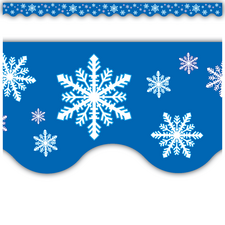 Snowflakes Scalloped Border Trim