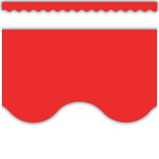 Red Scalloped Border Trim Red Scalloped Border Trim
