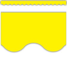 Yellow Scalloped Border Trim