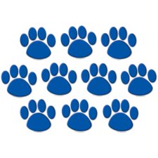 Blue Paw Prints Accents Blue Paw Prints Accents
