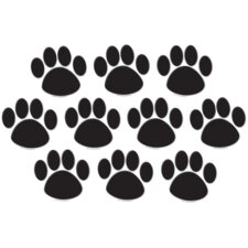 Black Paw Prints Accents