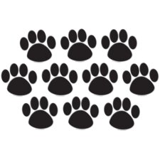 Black Paw Prints Accents Black Paw Prints Accents