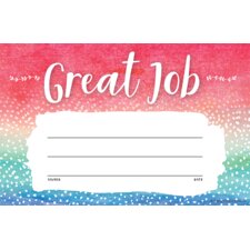 Watercolor Great Job Awards Watercolor Great Job Awards