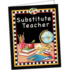 Substitute Teacher Pocket Folder from Mary Engelbreit