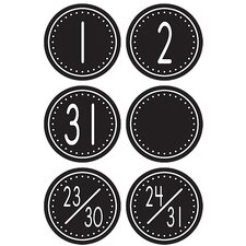 Black & White Crazy Circles Calendar Days Black & White Crazy Circles Calendar Days