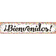 Confetti Bienvenidos Banner