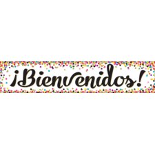 Confetti Bienvenidos Banner Confetti Bienvenidos Banner
