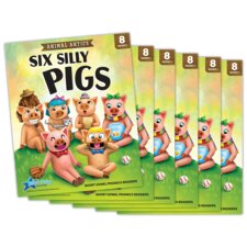 Animal Antics: Six Silly Pigs - Short Vowel i Reader - 6 Pack