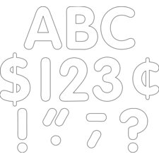 White Classic 4" Letters Uppercase Pack White Classic 4" Letters Uppercase Pack