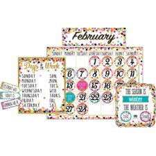 Confetti Calendar Bulletin Board Display Confetti Calendar Bulletin Board Display
