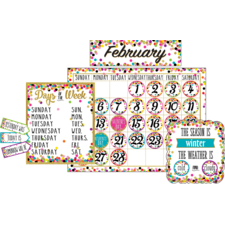 Confetti Calendar Bulletin Board Display