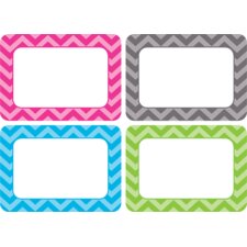 Chevron Name Tags/Labels - Multi-Pack