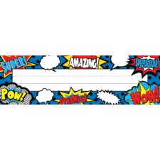 Superhero Flat Name Plates