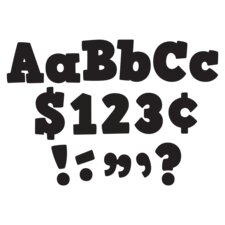 Black Bold Block 4" Letters Combo Pack Black Bold Block 4" Letters Combo Pack