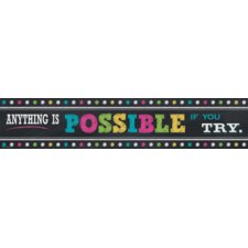 Chalkboard Brights Anything is Possible Banner